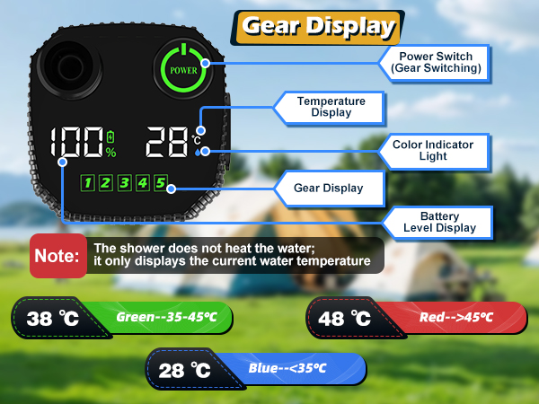 portable shower for camping