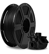 FLASHFORGE Carbon Fiber PETG Filament 1.75mm, Carbon Fiber PETG 3D Printer Filament, 1KG Spool Di...