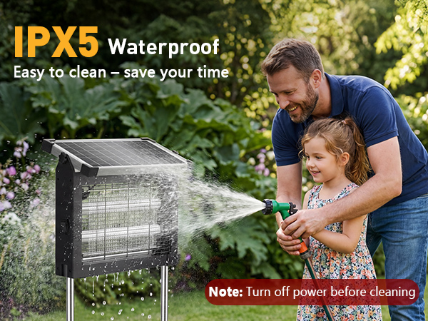 outdoor bug zapper solar powered