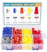 350pcs Electrical Wire Connectors Nuts Colorful Wire Caps Kit Twist Caps Nuts Assortment for Quic...