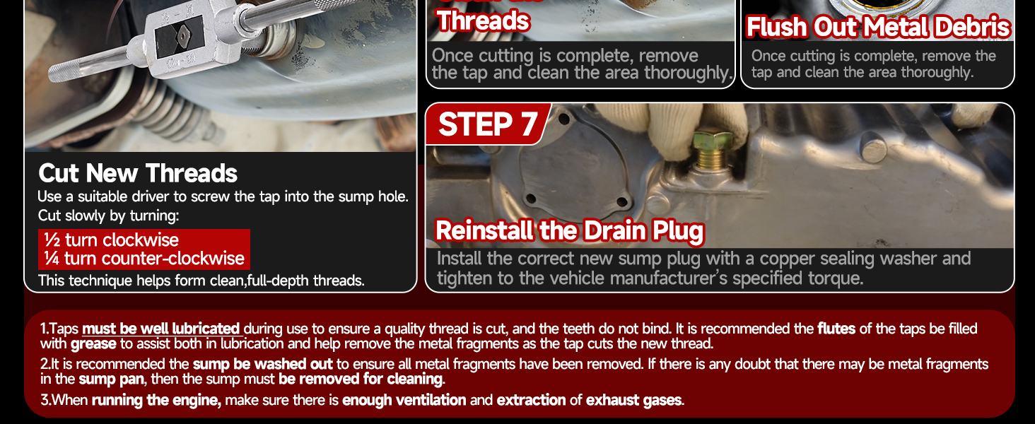 oil pan drain plug repair kit