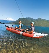 Intex 68309EP Excursion Pro K2 Inflatable Kayak Set: Includes Deluxe 86in Kayak Paddles and High-...