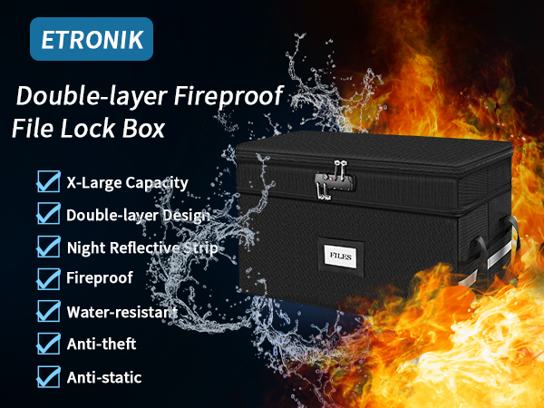 Fireproof document box