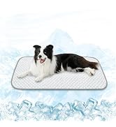 MICROCOSMOS Pet Cooling Mat &amp; Sleeping Pad- Breathable Bubble Surface, EZ Clean. Keep Cooling for...
