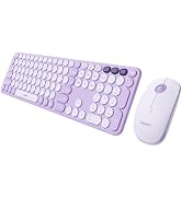 seenda COE202 Wireless Bluetooth Keyboard and Mouse Combo, Star Purple | USB &amp; Dual Bluetooth for...