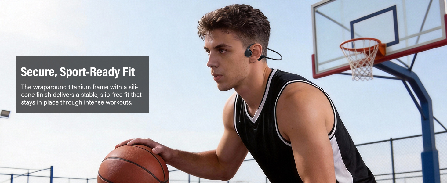 Bone Conduction Headphones Bluetooth 6.0 Earbuds