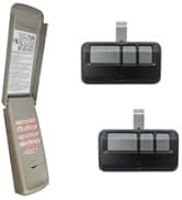 2 Garage Door Opener Remote + Garage Door Opener Keypad Compatible with Liftmaster Chamberlain Cr...