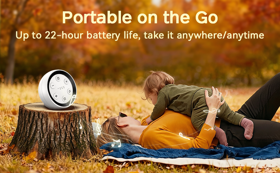 Battery white noise machine