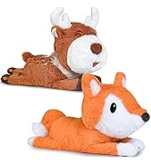 iPlay, iLearn Wrist Pals Toddler Plush Toys Slaps Bracelets, Kid Stuffed Animal Soft Toys Set, 2P...