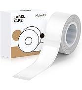 MakeID 0.47" x 0.59" Label Tape Compatible with MakeID Label Makers L1&amp; Q1 Refills Waterproof Lam...