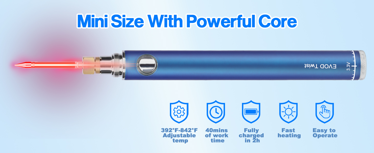 cordless soldering iron kit portable