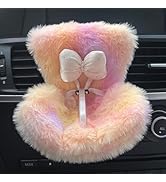 Car Seat for Dolls 17cm,with Soft Furry Cushion,Sofa Car, Air Vents Clip Desktop Decor Chair to D...
