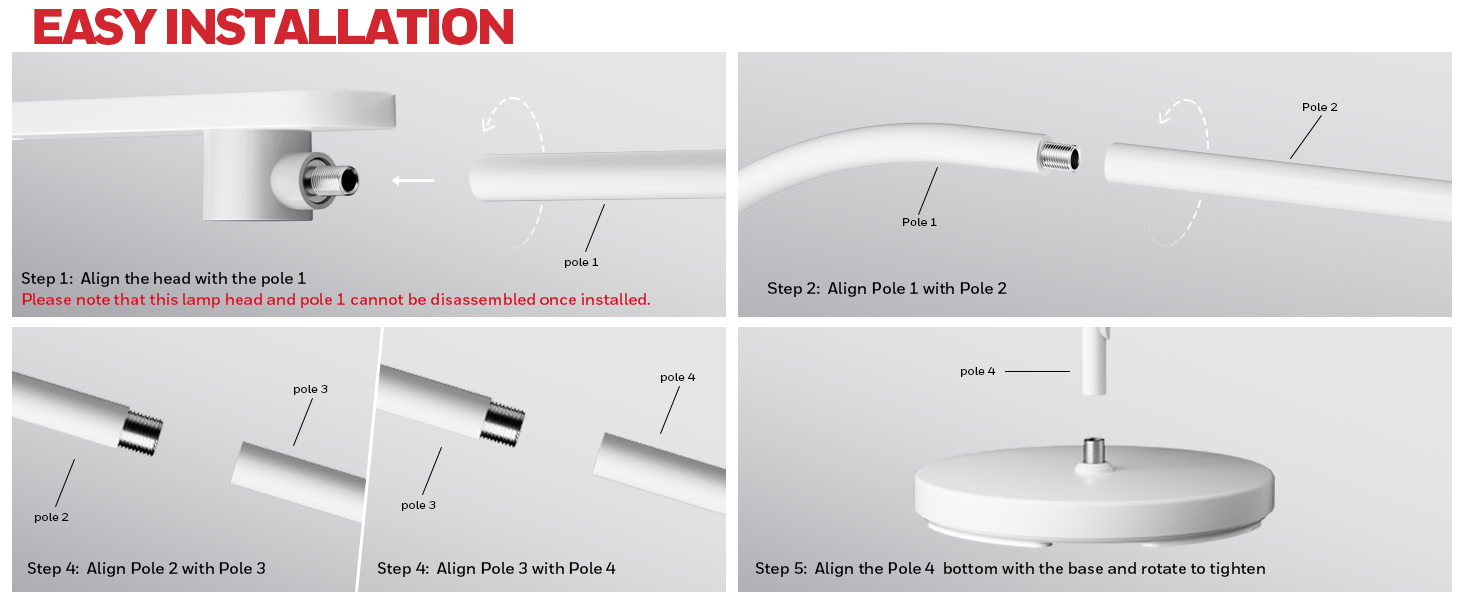 floor lamp with table