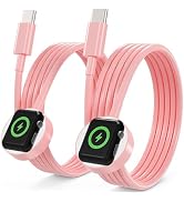 Upgraded 2 Pack for Apple Watch Charger USB C Cable, [MFi Certified] iWatch Charger Cable 3.3FT M...