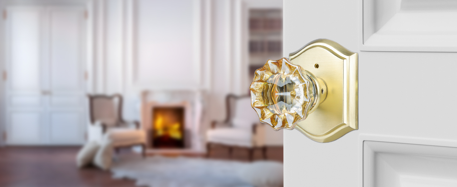 glass door knobs