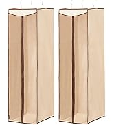 STORAGE MANIAC 2-Pack Hanging Garment Bag, Long Garment Cover for Closet, Clear Garment Bags for ...