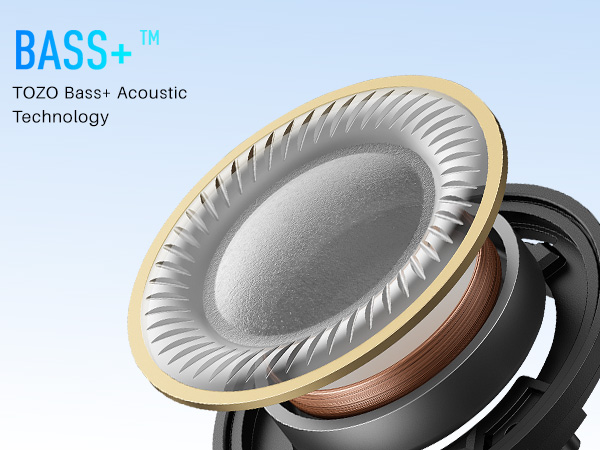 Dynamic driver diaphragm structure for balanced bass and clear sound in TOZO A1 wireless earbuds
