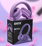 purple kids headphone