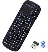 iPazzPort Dual Mode Mini Wireless Keyboard with Touchpad, Bluetooth &amp; 2.4GHz Dual Mode Handheld R...
