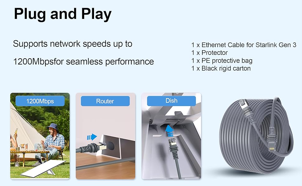 starlink extension cable