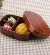 Vintage Natural Wooden Lunch Containers Box Wood Bento Boxes (18125.5cm)
