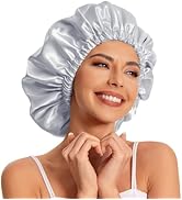 Satin Bonnet Silk Bonnet Hair Bonnet for Sleeping-Slouchy Beanie Hat Satin Sleep Cap for Women's ...