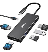 Docking Station USB C to Dual HDMI Adapter, USB C Hub Dual HDMI Monitors for Windows,USB C Adapte...