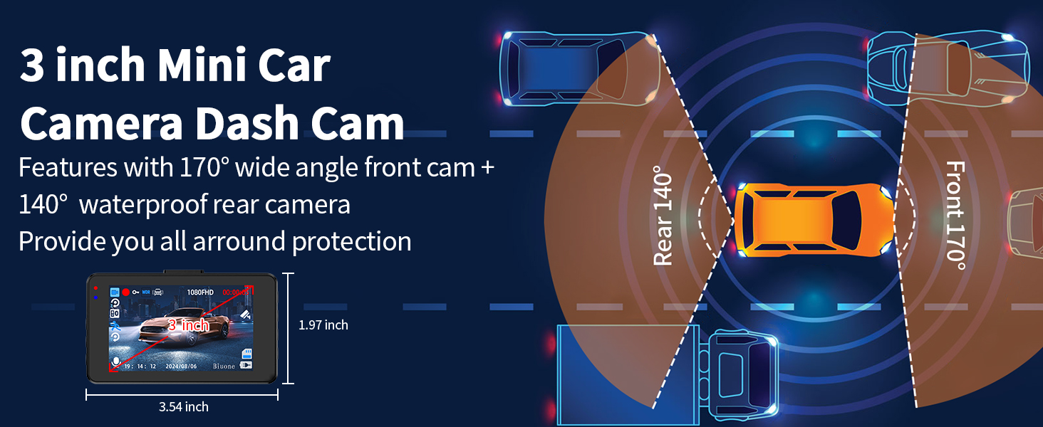dash cam car camera 1080p