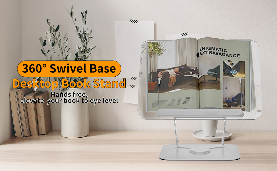 360° swivel base