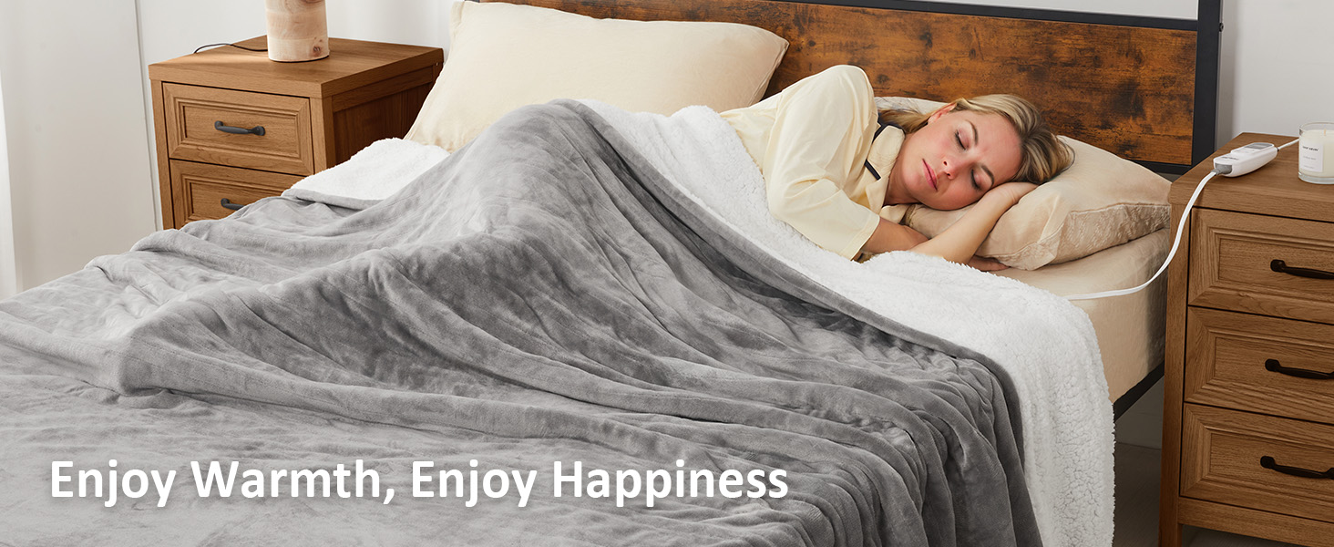 electric blanket/Queen size heated blanket/Queen size with dual control washable heating blanket