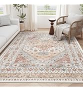 zesthome 8x10 Area Rugs for Living Room,Non-Slip Backing Washable Rugs,Vintage Large Area Rug,Sta...
