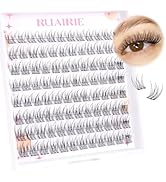 Lash Clusters Wispy Individual Lash Extensions Natural Cluster Lashes 9-11MM 96pcs DIY Eyelash Ex...