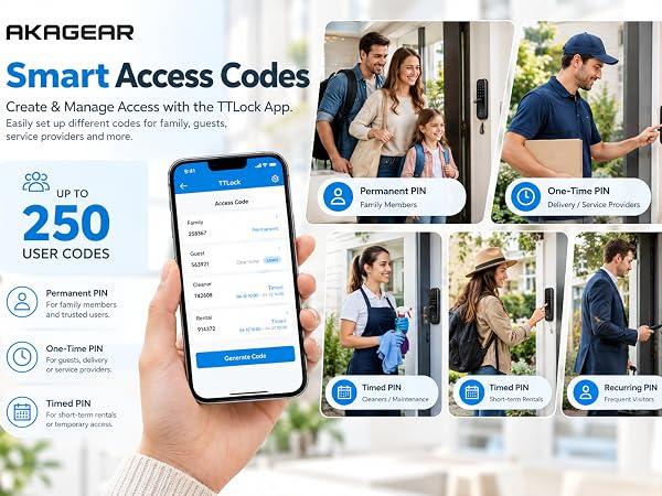 akagear keyless entry door lock