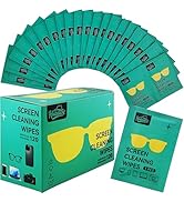 Hatstart Screen Cleaner Lens Wipes for Electronics, 120 Count Eyeglass Cleaning Wipe for Screens ...