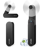 Nezylaf Handheld Mini Fan, 2 Speeds Rechargeable Travel Fan[9-15 Working Hours], Portable USB Sma...