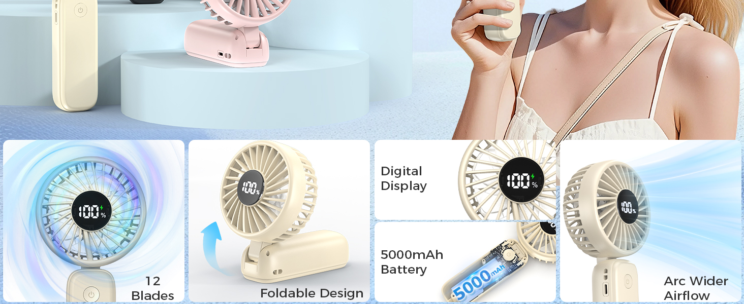 portable handheld fan handheld fan for travel