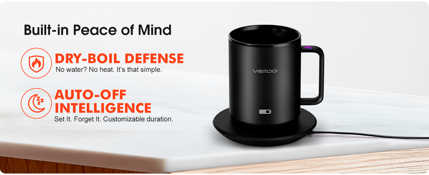 heated coffee mug