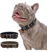 Canvas Handmade Vintage Dog Collar Soft Breathable Adjustable Pet Collar Collar Covers for Puppy ...
