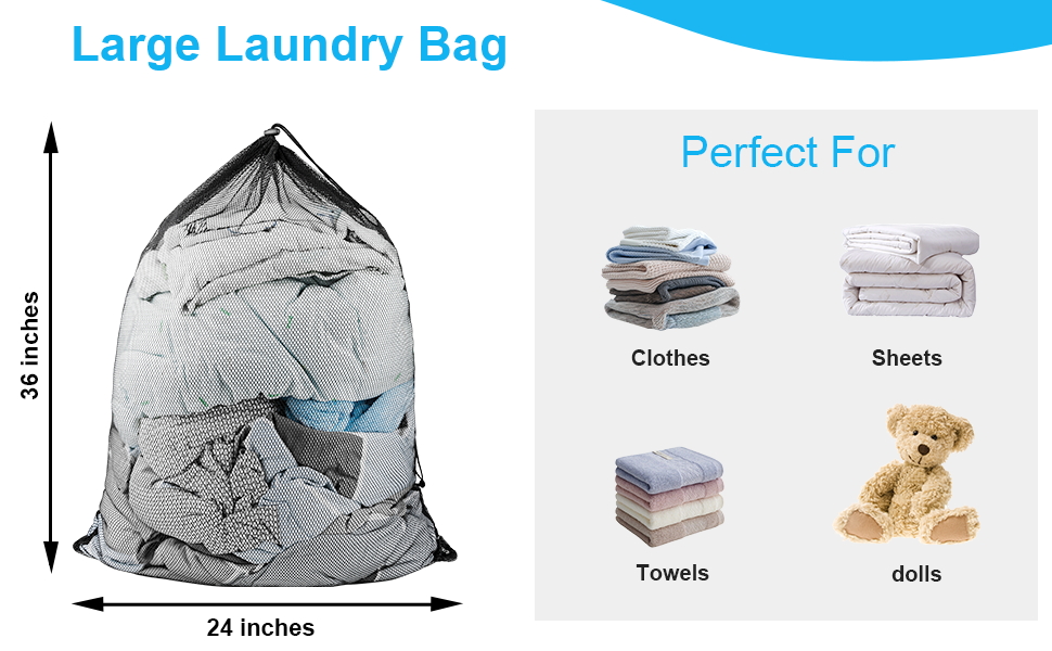 ZHEWTOEN Laundry Bags Mesh Wash Bags