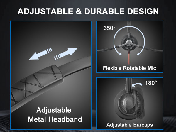 ADJUSTABLE &amp; DURABLE DESIGN