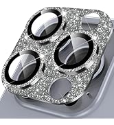 YWXTW for iPhone 16 Pro/iPhone 16 Pro Max Camera Lens Protector, [New Glitter Design] Full Bling ...
