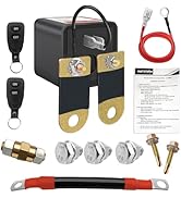 FASTSTORM Side Post Remote Battery Disconnect Switch 12V 200A/1000A, Wireless Remote Control Heav...