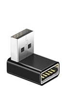 Basesailor 90 Degree USB A Male to Female Adapter 4 Pack,Up Down &amp; Left Right Angle USB 3.0 Conne...