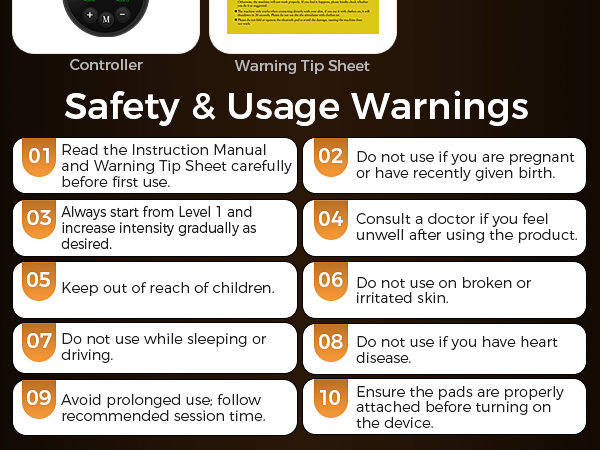 Safety &amp; Usage Warnings