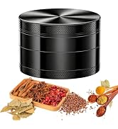 3Inch Grinder Spice Grinder Kitchen Tools Sharp Teeth for Fine Grinding Black
