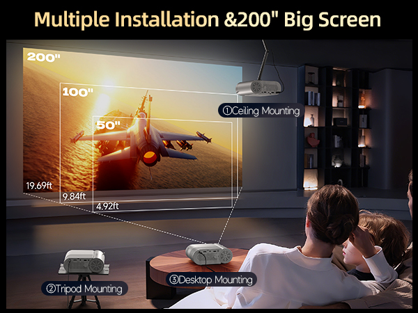 room movie projector