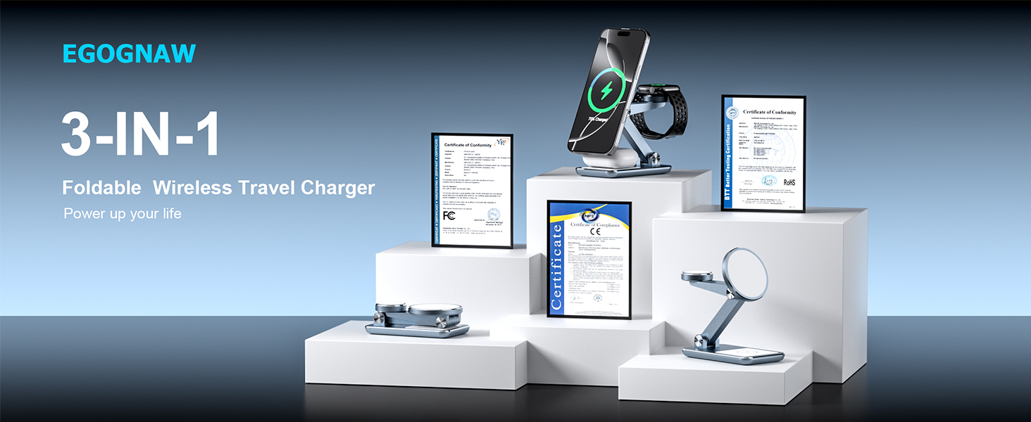 3 in 1 charging station apple,foldable charging station apple,travel apple charger 3 in 1 folding
