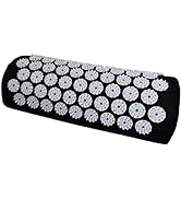 Acupressure Massage Pillow Acupuncture Massager for Neck Back Head Pain Relief,Black