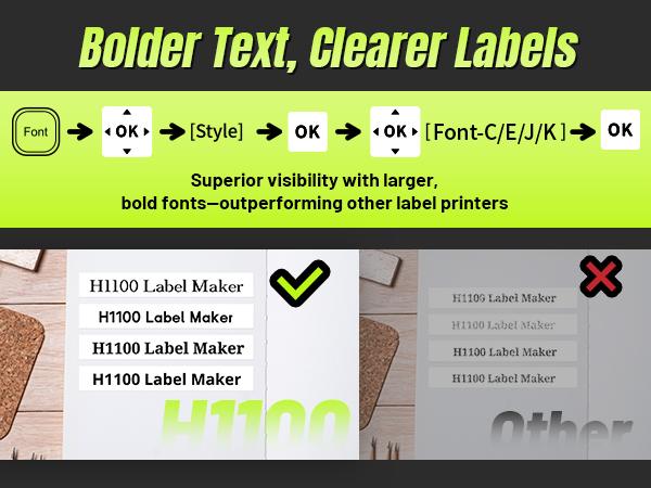Replacement for brother label maker