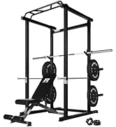 RitFit PPC01 Power Cage 1000LB Capacity and Packages with Optional Basic Power Rack, Weight Bench...